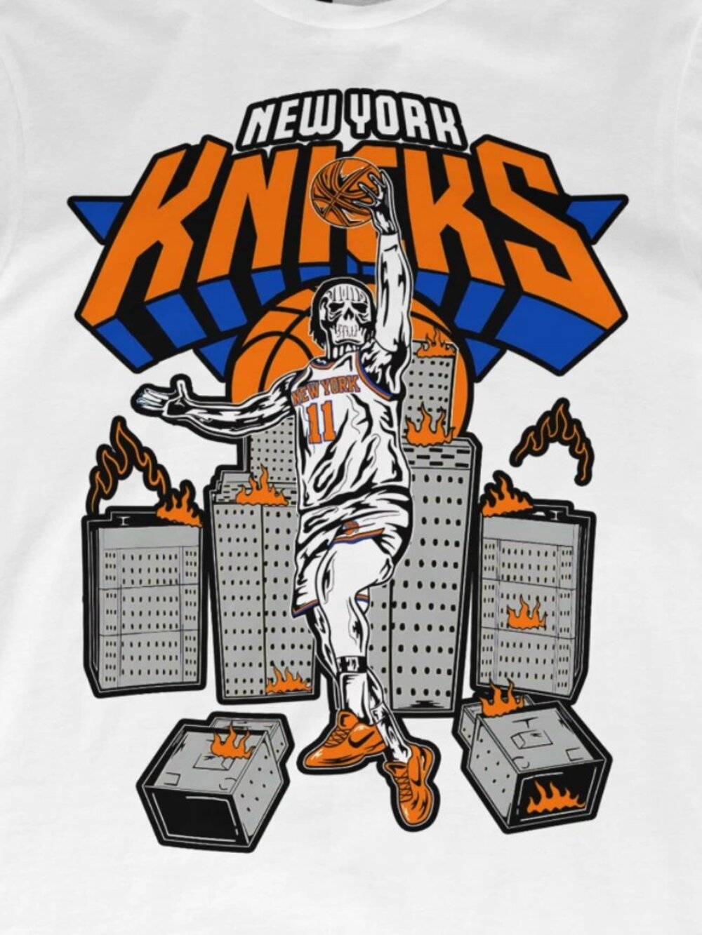 New York Knicks Graphic Tee Jalen Brunson Jersey T-Shirt - Picture 2 of 5